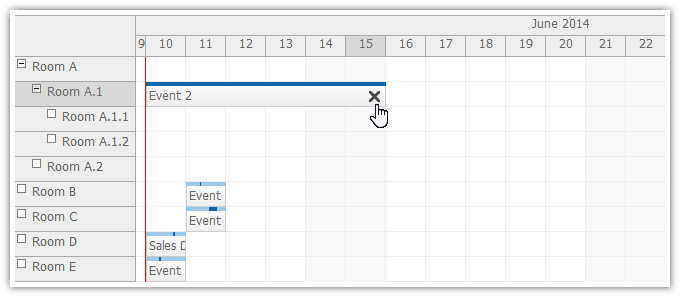asp.net scheduler event deleting