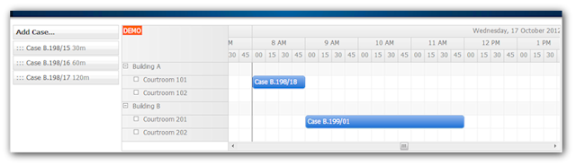 courtroom schedule