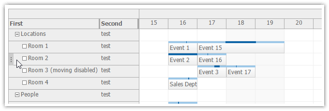 asp.net scheduler row moving