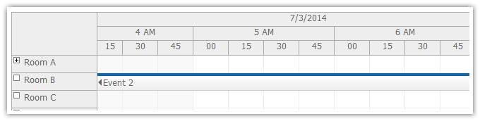 asp.net scheduler timeline scale minutes