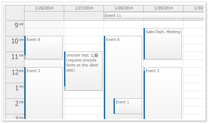 event calendar default css theme