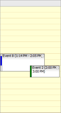 calendar event arrangement cascade