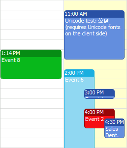 calendar custom event border color
