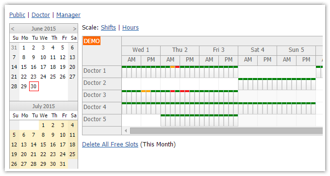 asp.net doctor appointment scheduling