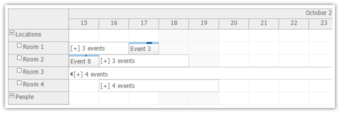 asp.net scheduler group concurrent events