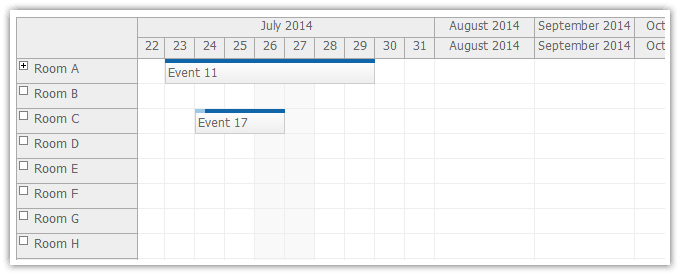 asp.net scheduler timeline