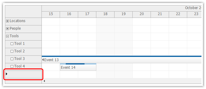 asp.net scheduler row creating