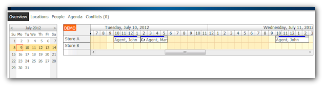 shift scheduling asp net