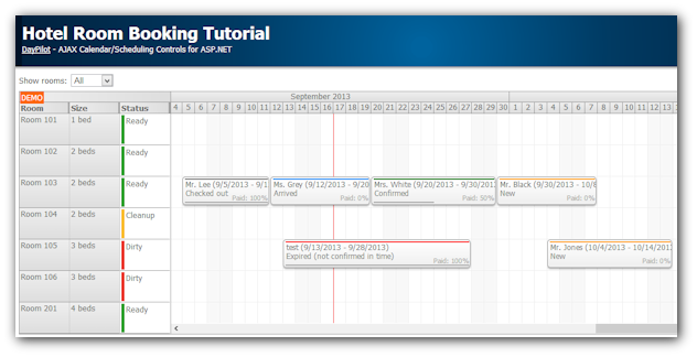 Tutorials  DayPilot for ASP.NET WebForms - Calendar 