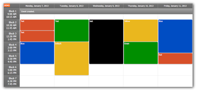 timetable asp.net